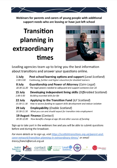 Transition Planning Webinar